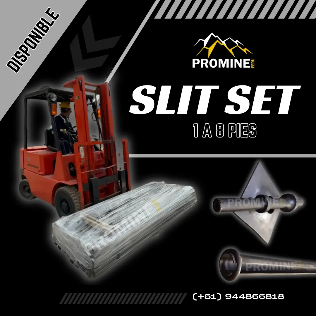 Split Set de 1 a 8 Pies Anclaje Minero