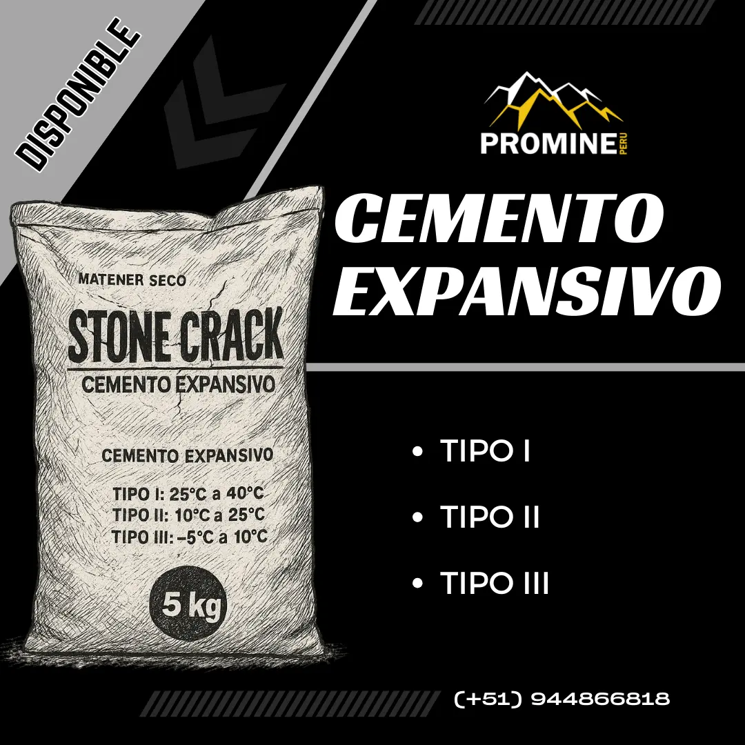 Cemento Expansivo Rompe Roca 20 KG