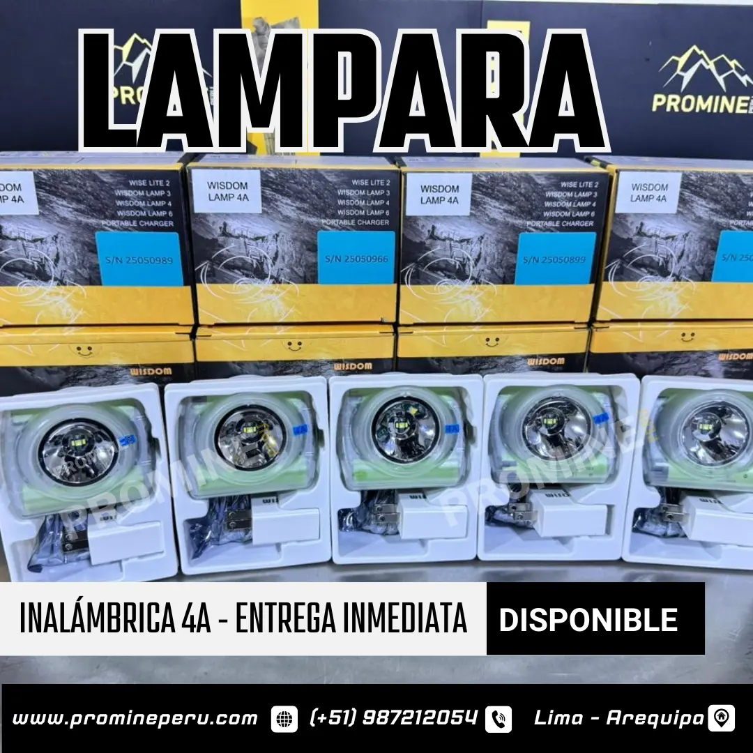 Lámpara Minera 4A Potencia Que Ilumina Tu Jornada