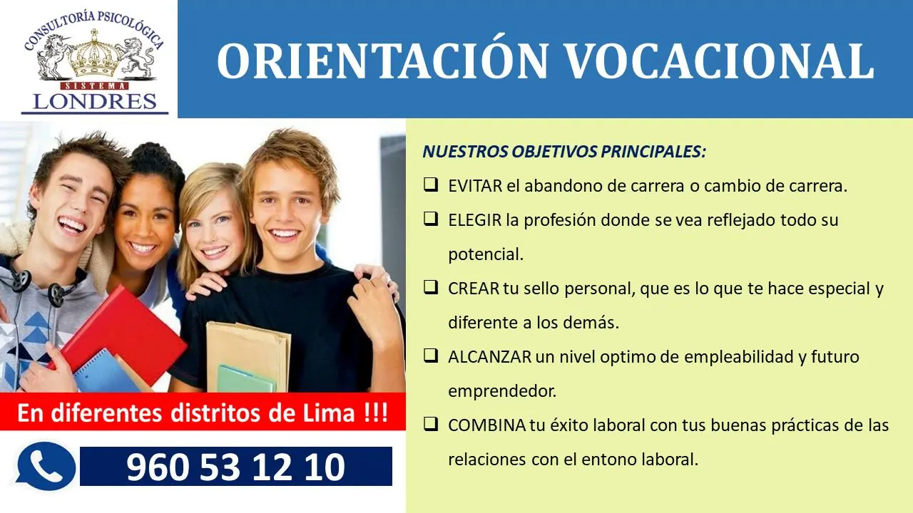  ORIENTACIÓN VOCACIONAL EN LIMA