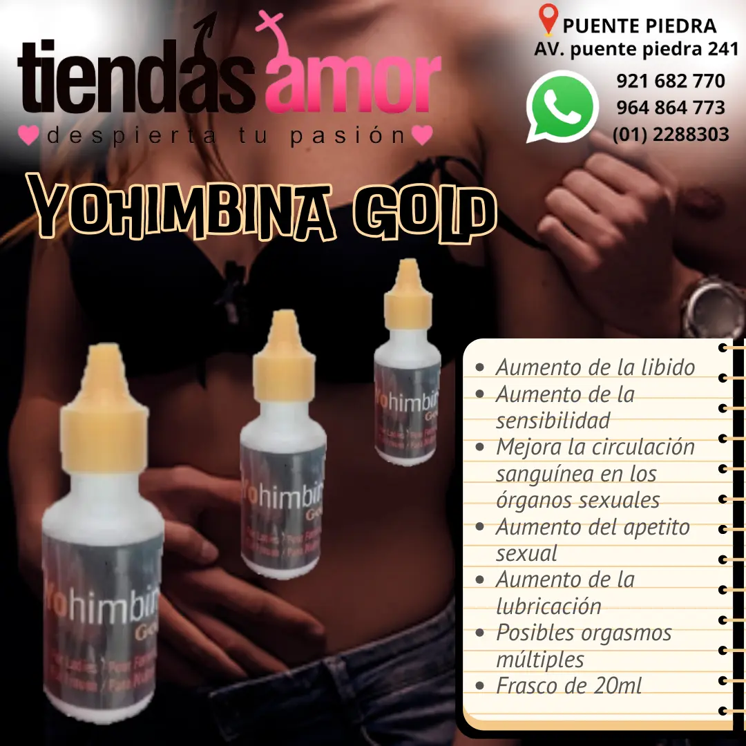 Yohimbina Gold juguetes lubricantes retardantes potencia 