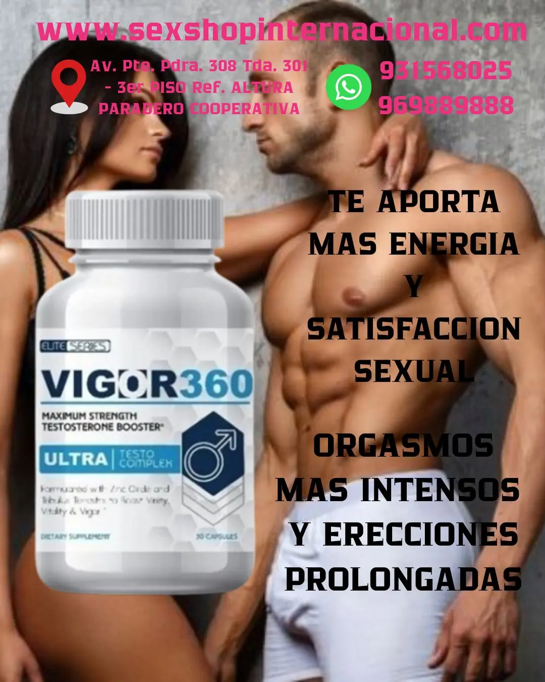 VIGOR360 ORIGINAL USA-PILDORA POTENCIADORA MAS DURACIÓN Y VI