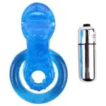 ANILLO VIBRADOR GET LOCK TONGUE AZUL
