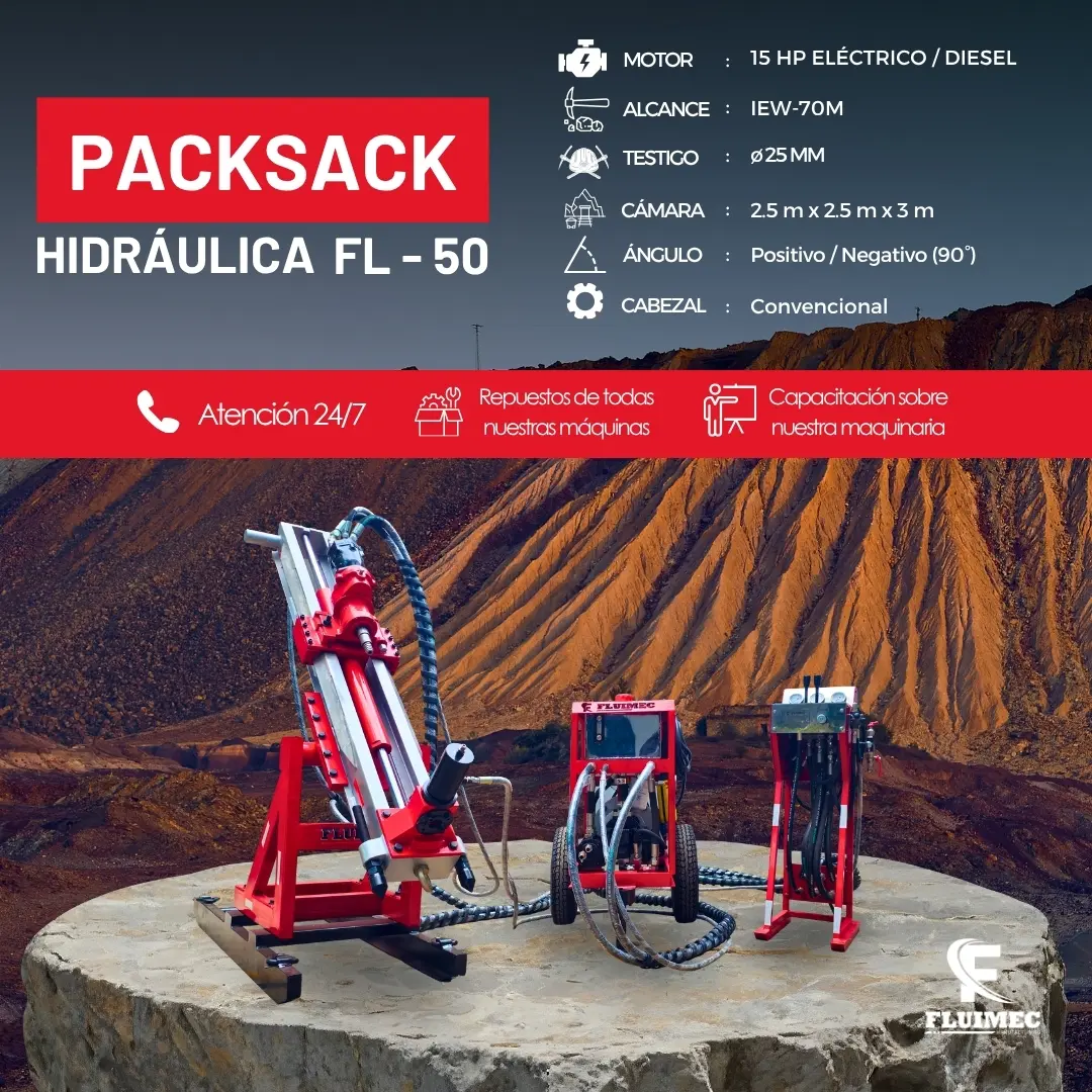  PACKSACK HIDRÁULICA FL50 trabajos en superficie 