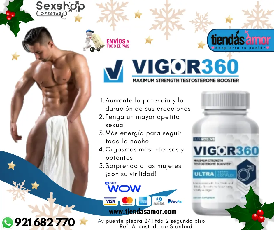Vigor360 Original 60 Pastillas juguetes lubricantes retardan