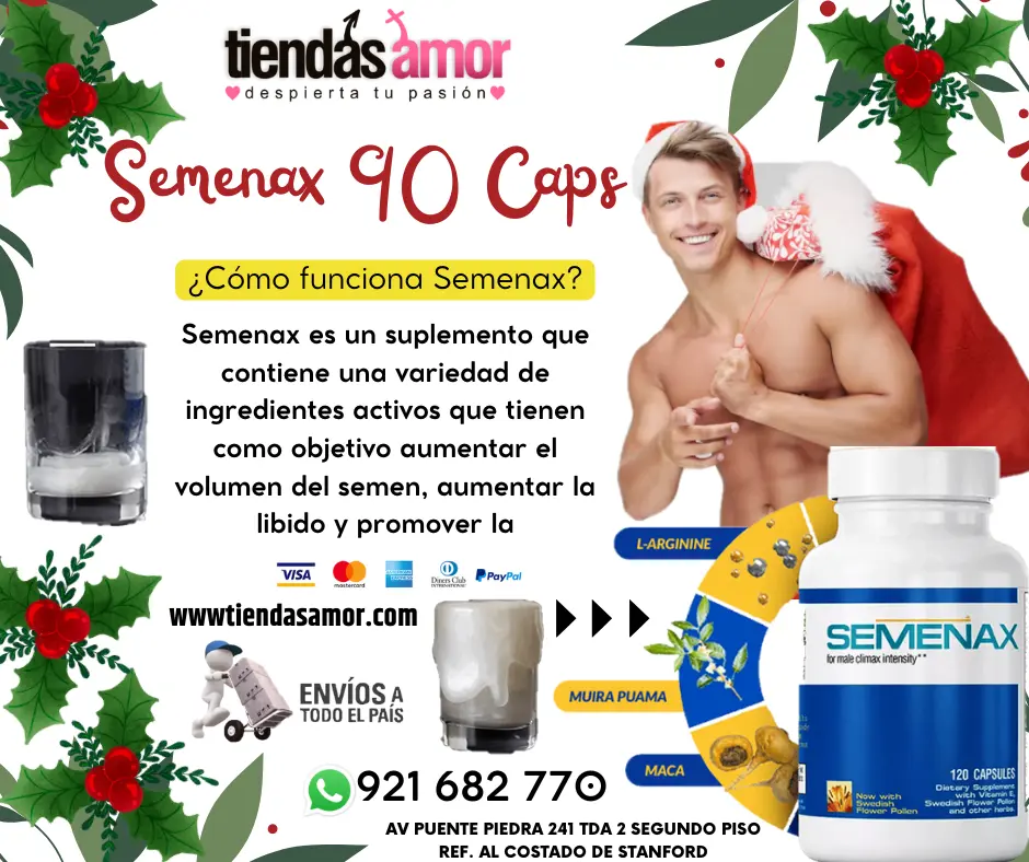 Semenax 90 Caps juguetes lubricantes retardantes potencia s