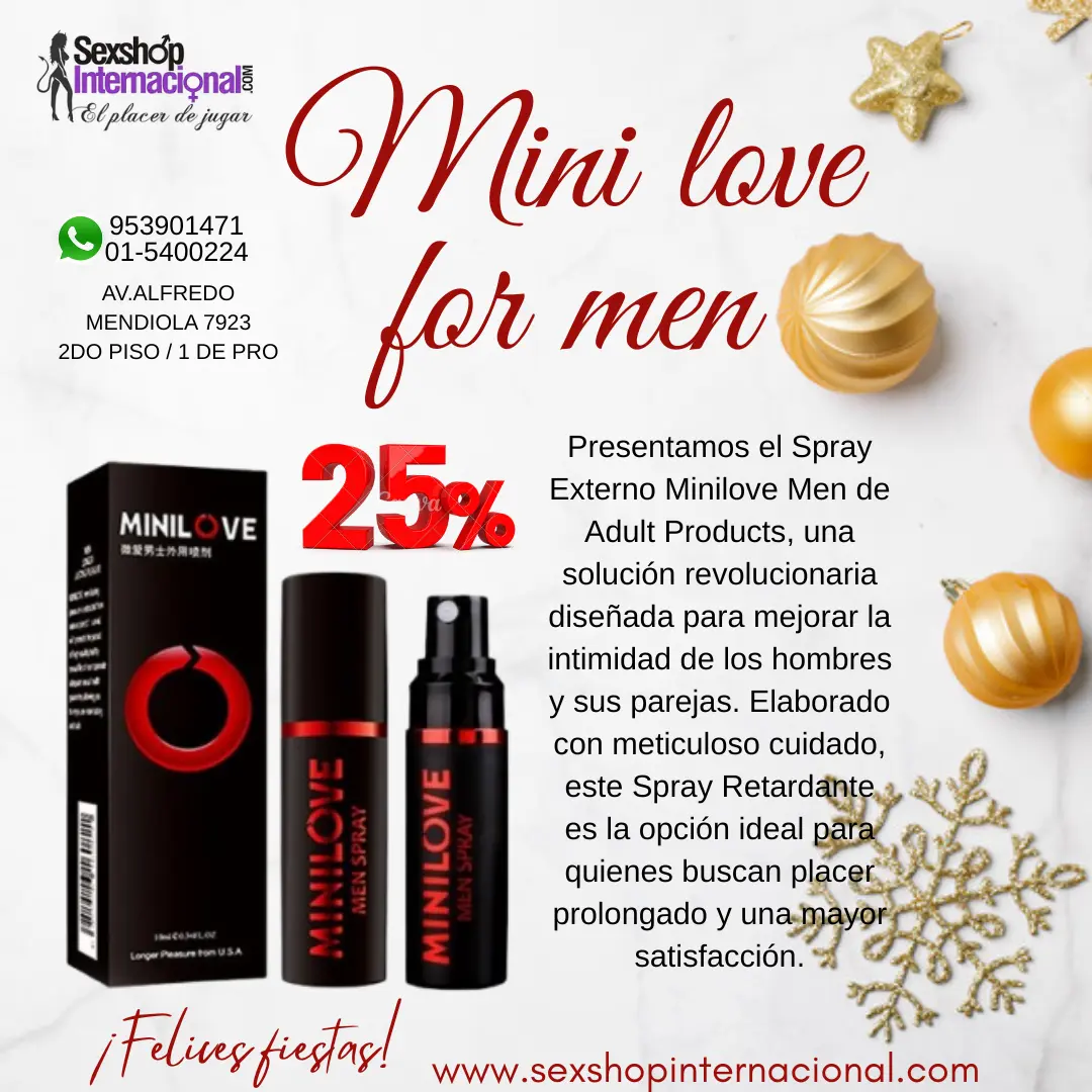 Presentamos el Spray Externo Minilove Men-LOS OLIVOS