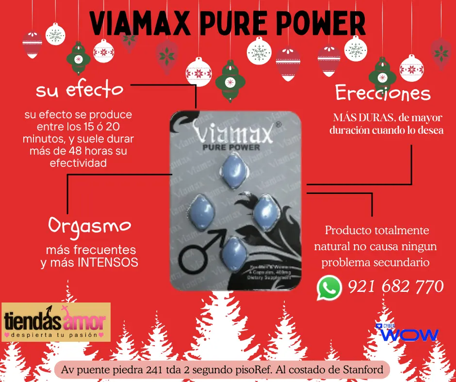 VIAMAX POWER PURE juguetes lubricantes retardantes potencia 