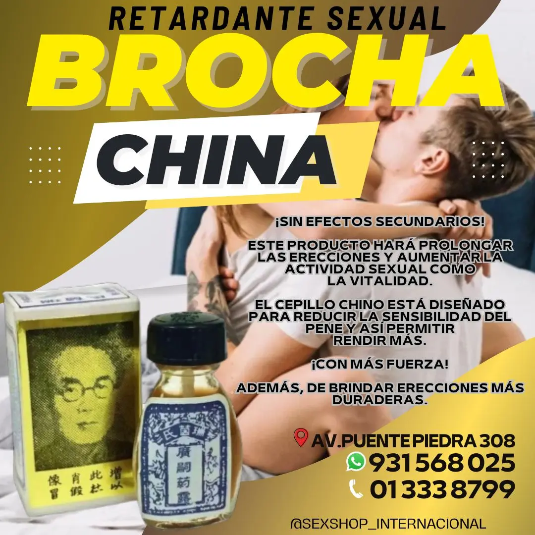 BROCHA CHINA ERECCION FUERTE Y PLACENTERA SEXSHOP