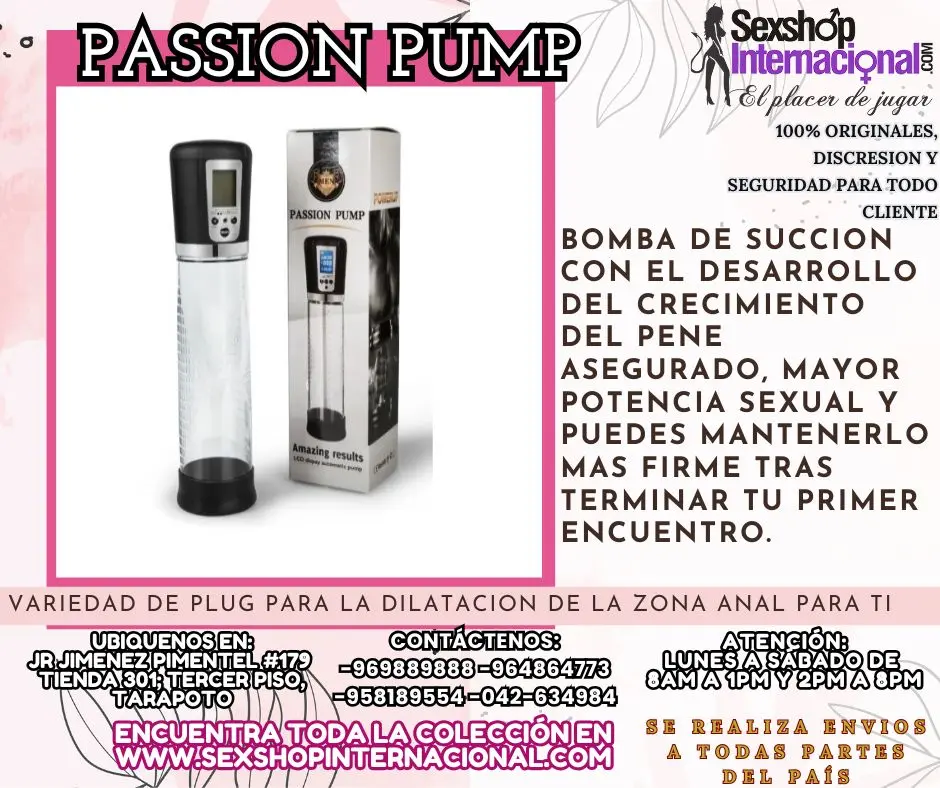 BOMBA SUCCION AUTOMATICA PARA MAYOR TAMAÑO DEL PENE TARAPOTO