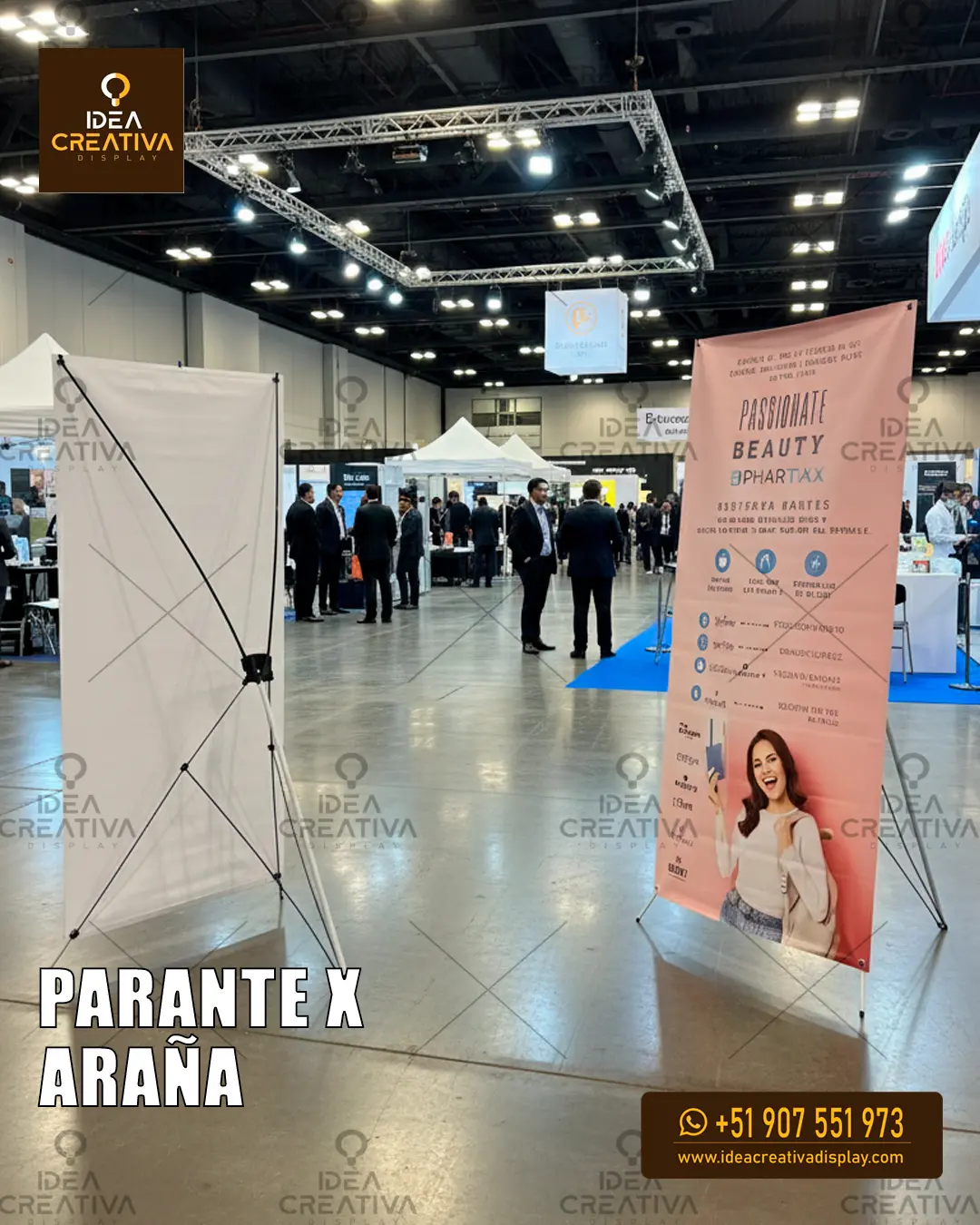 Parante X Araña Publicitario Exhibidor de Banner Económico