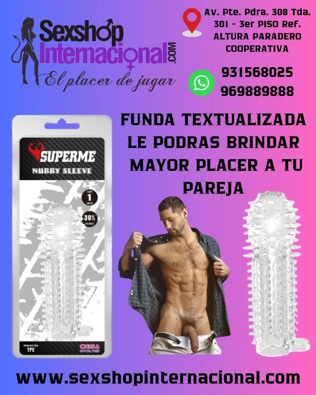 FUNDAS PARA MEJOR PLACER SEXUAL AGRANDA TU PENE - SEXHSOP LI