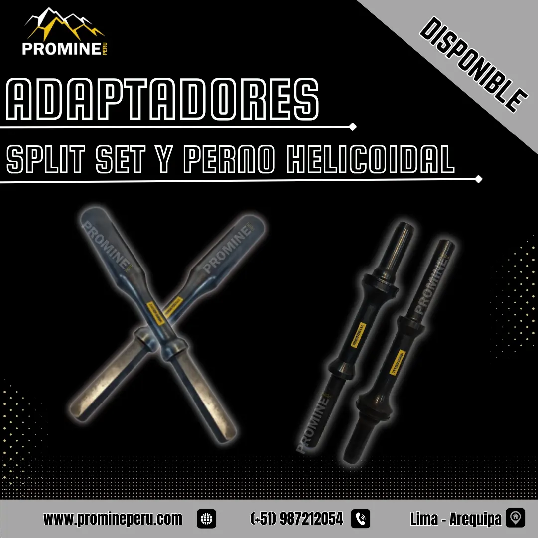 Adaptadores de P. helicoidal y Split Set Conexión Segura