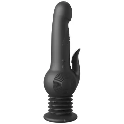 Vibrador Extremo Pogo Action Fantasy Negro