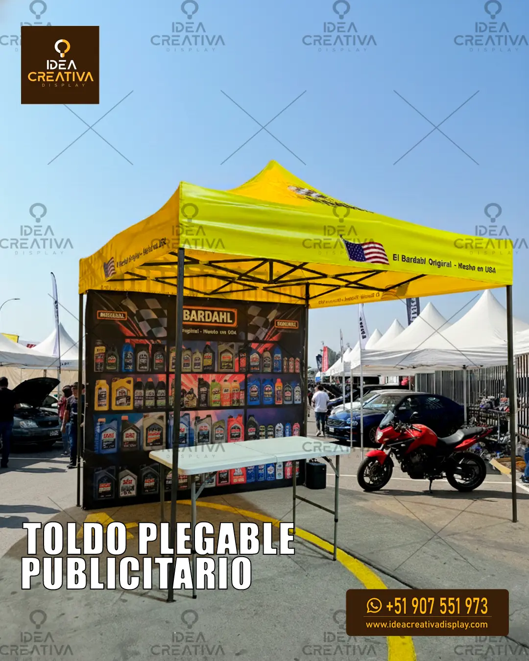 Toldo Plegable Publicitario - Estructura Reforzada