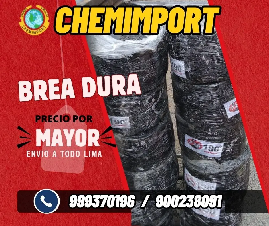 brea dura para techo de galpones envio todo Lima 