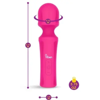 Vibrador Varita Masajeador Rosado Viben