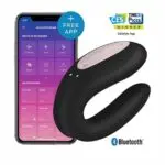 A-VIBRADOR SATISFYER INTELIGENTE DOBLE JOY NEGRO