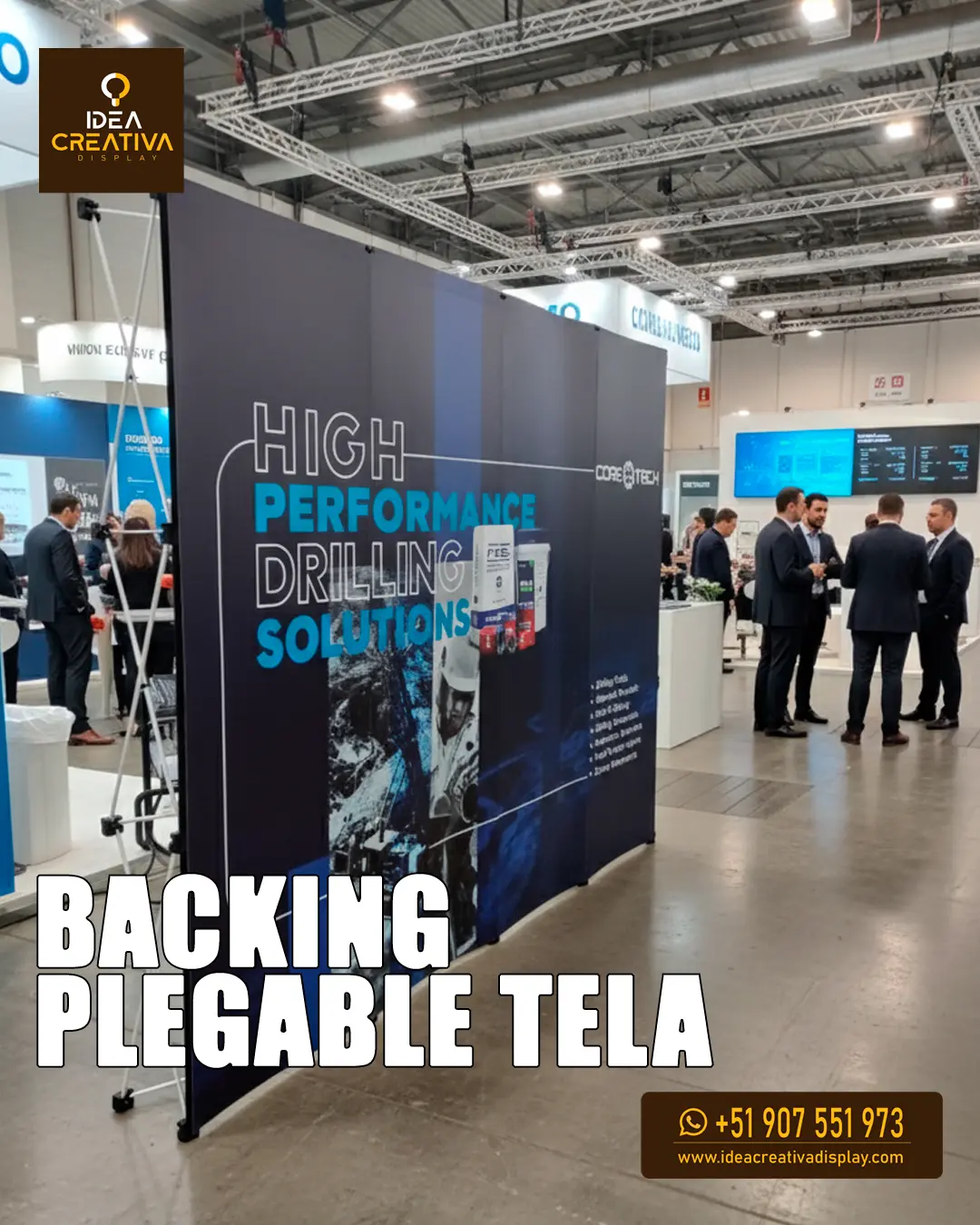 Backing Plegable de Tela - Ligereza e Impacto Visual sin Arr