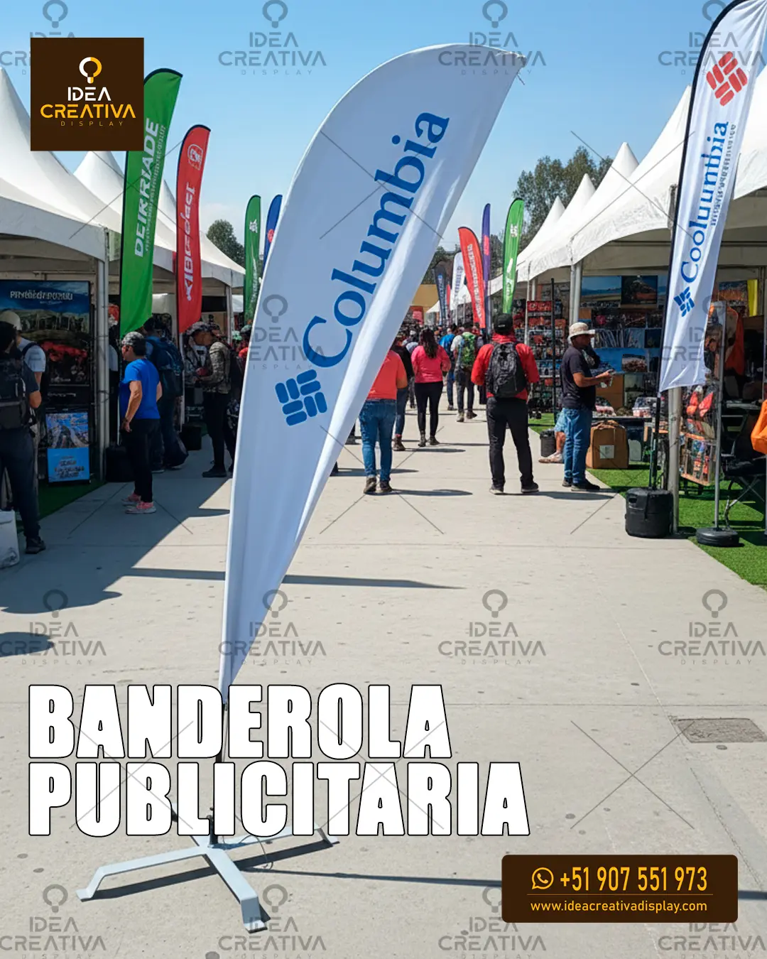 Banderola Publicitaria - Tipo Gota o Pluma