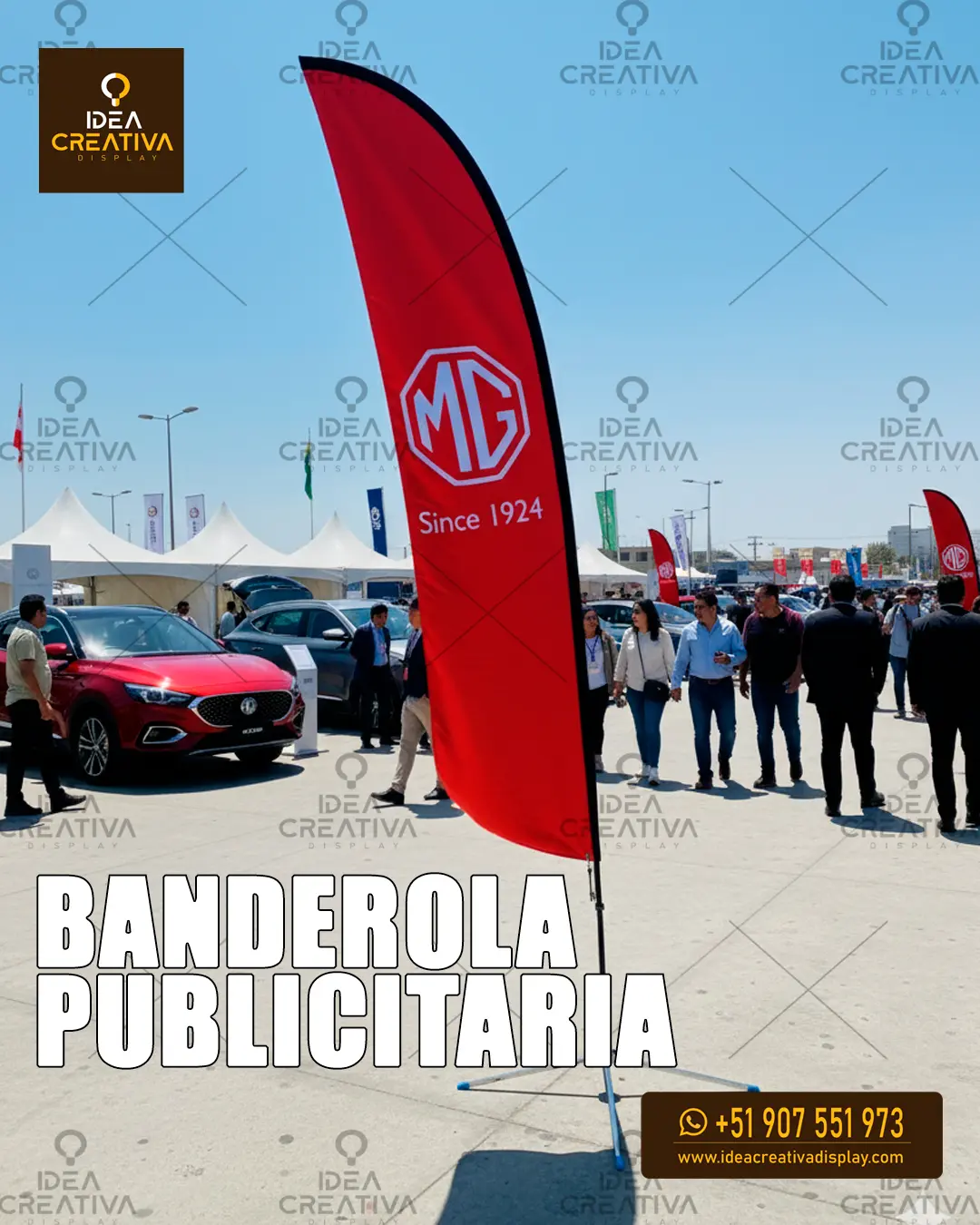 Banderola Publicitaria - Tipo Gota o Pluma