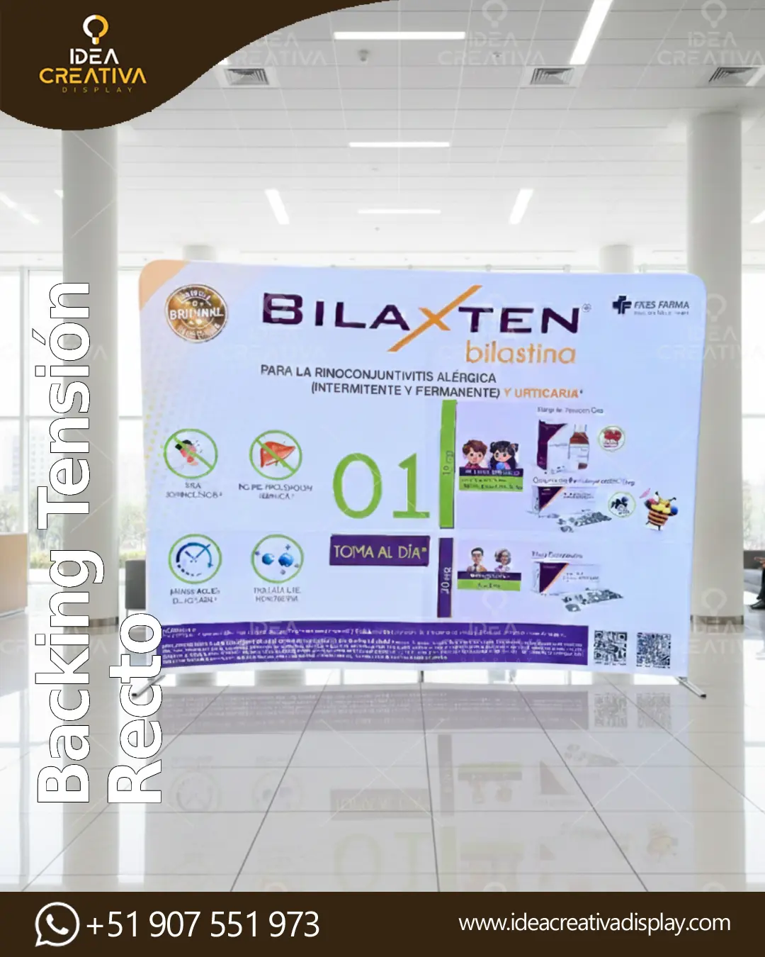 Backing Tensión Recto Premium 2026 - Acabado Mate Sin Arruga