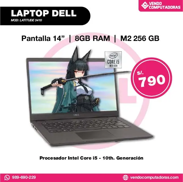 Laptop Intel Core i5 con excelente rendimiento