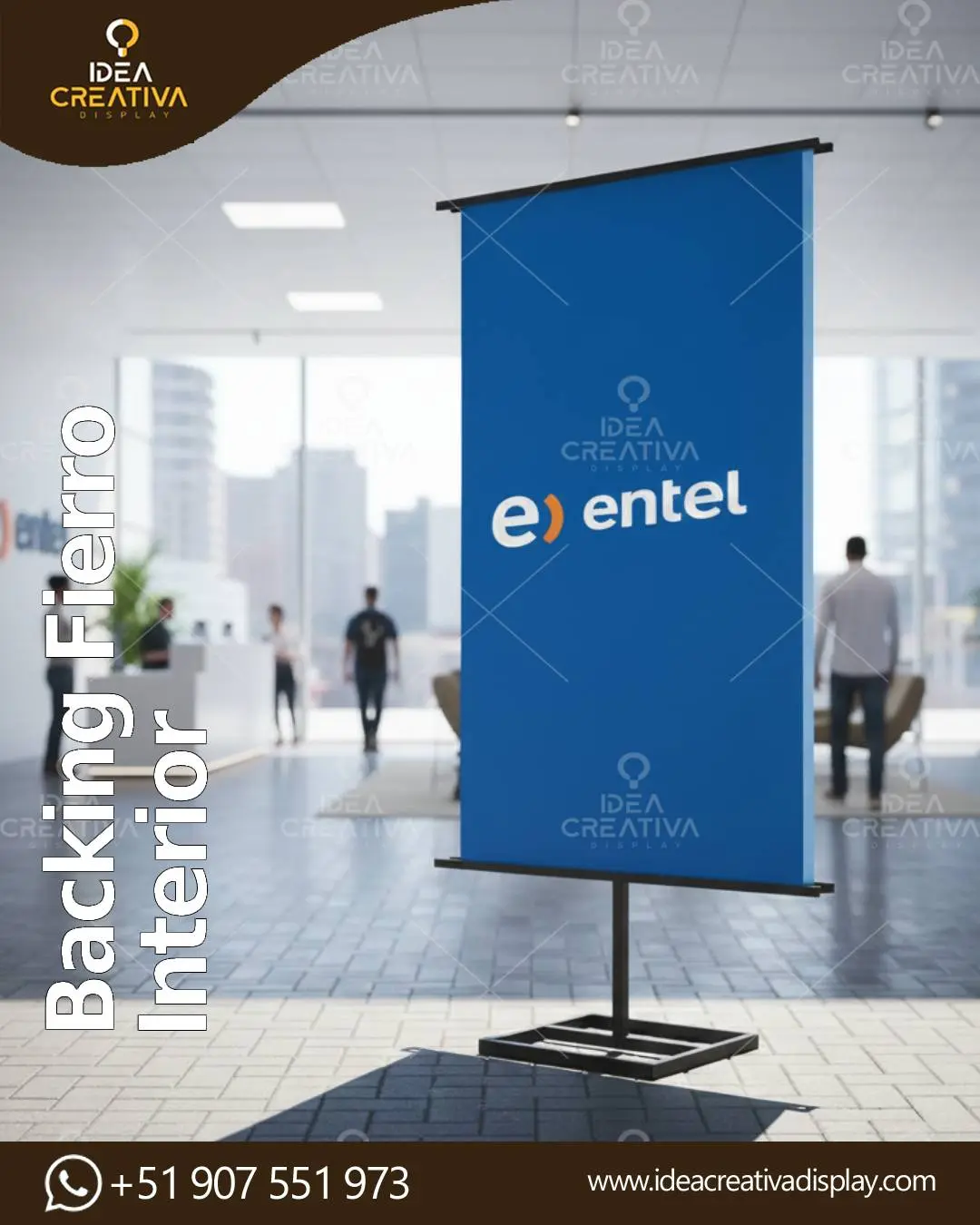 Backing de Fierro Interior - Soporte Profesional 