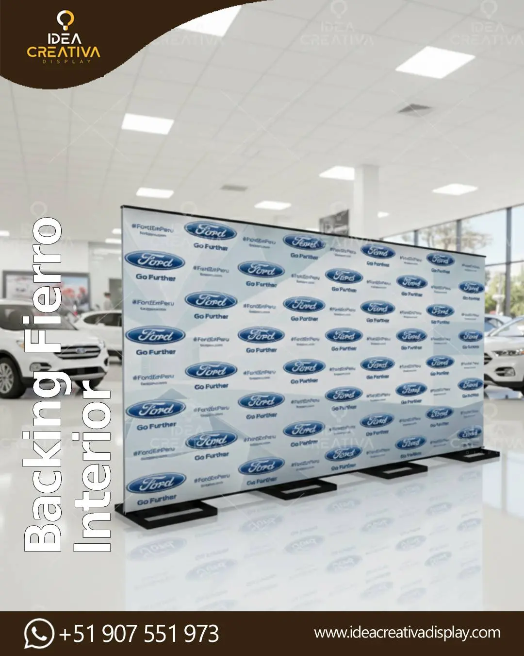 Backing de Fierro Interior - Soporte Profesional 