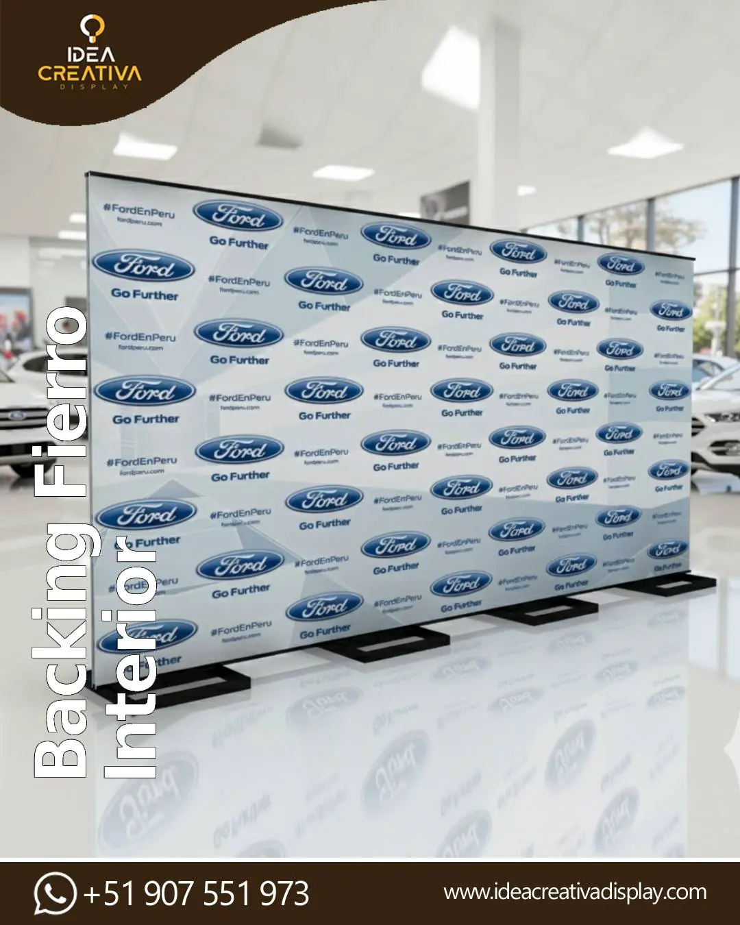 Backing de Fierro Interior - Soporte Profesional 