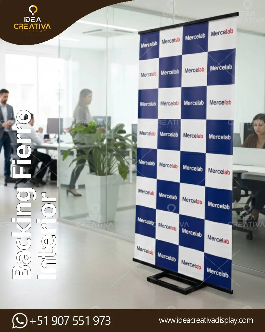 Backing de Fierro Interior - Soporte Profesional 