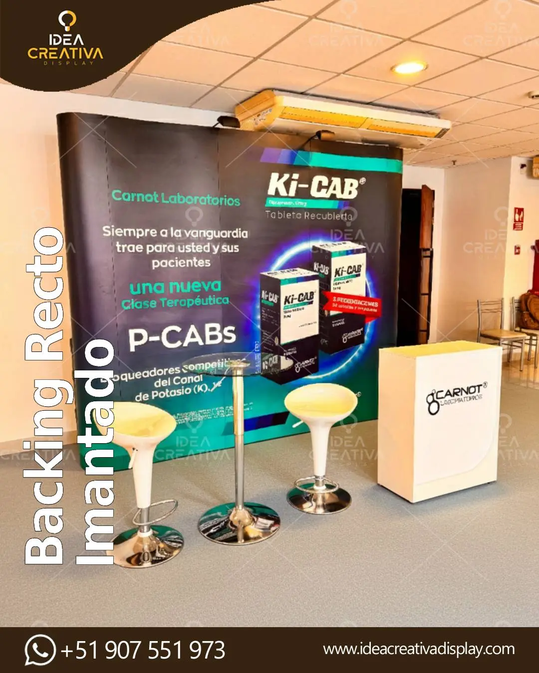 Backing Recto Imantado - Acabado Perfecto