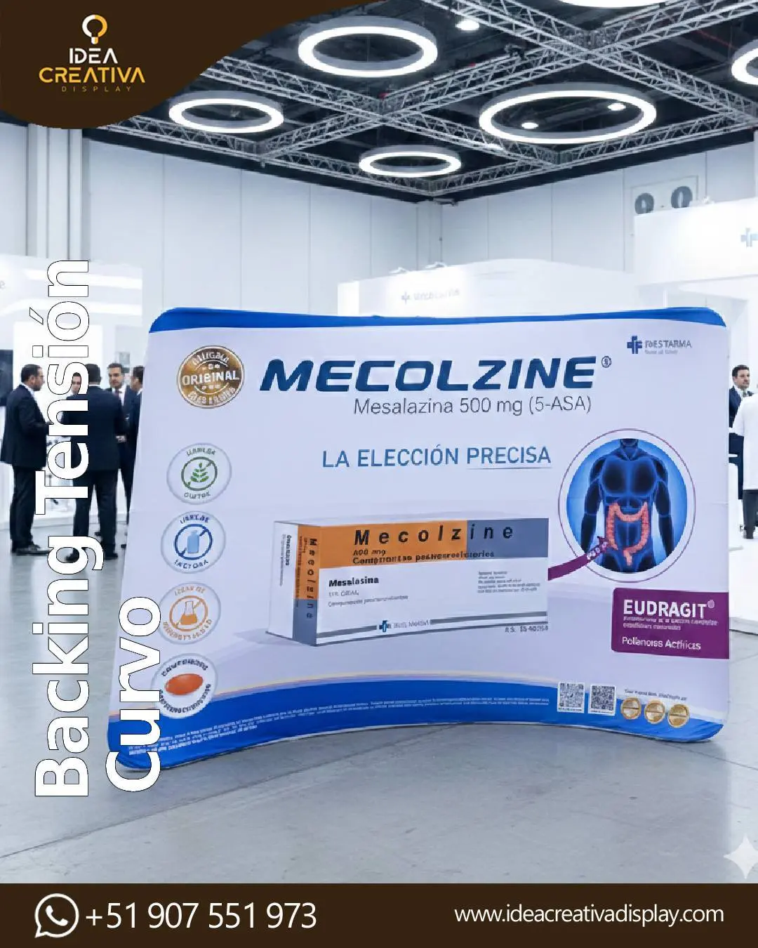 Backing de Tensión Curvo - Estructura Moderna de Tela tensad