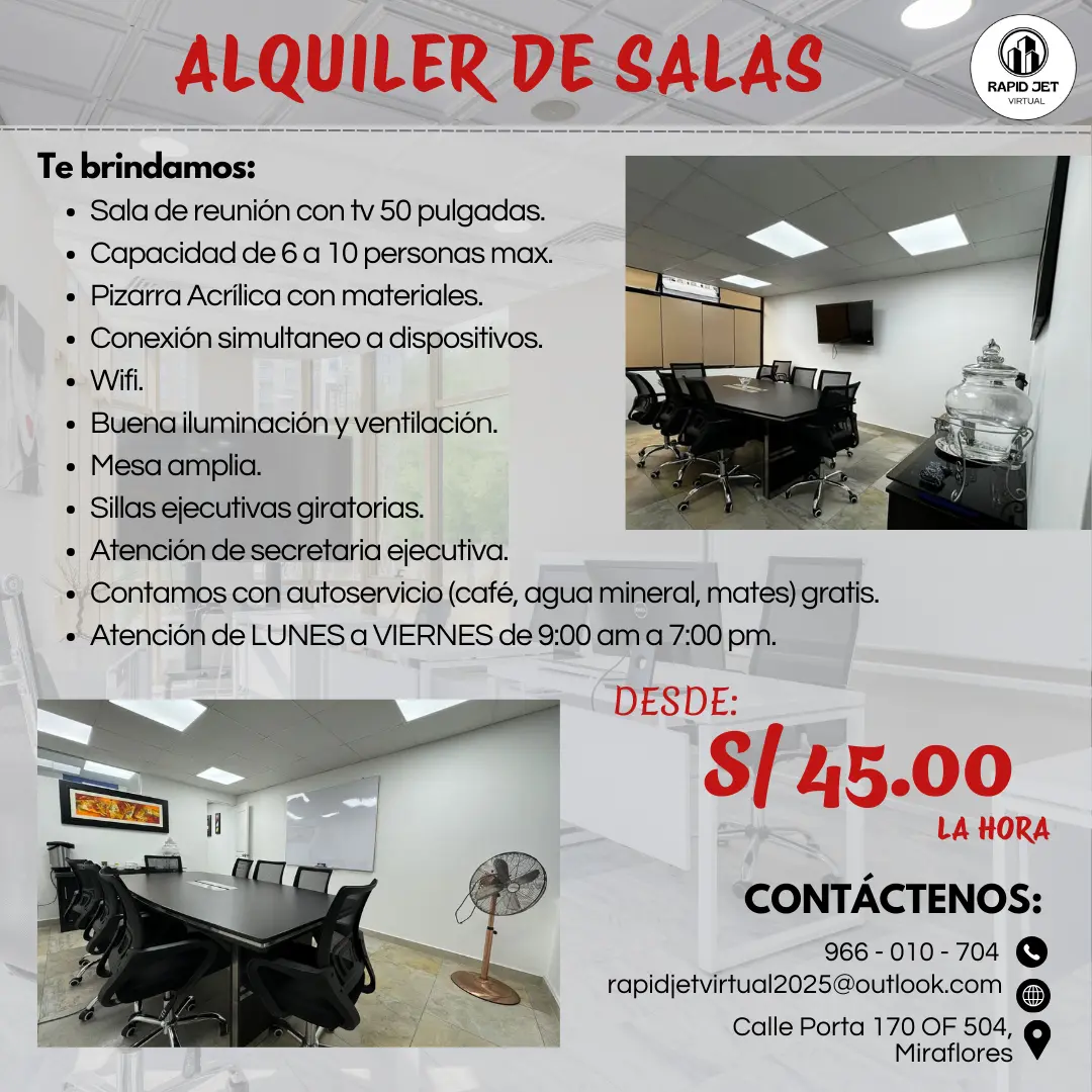 ALQUILER DE SALA DE REUNION 2026