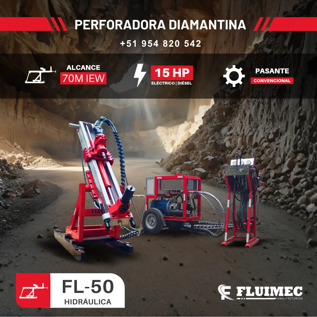 Perforadora Diamantina - Mineria 