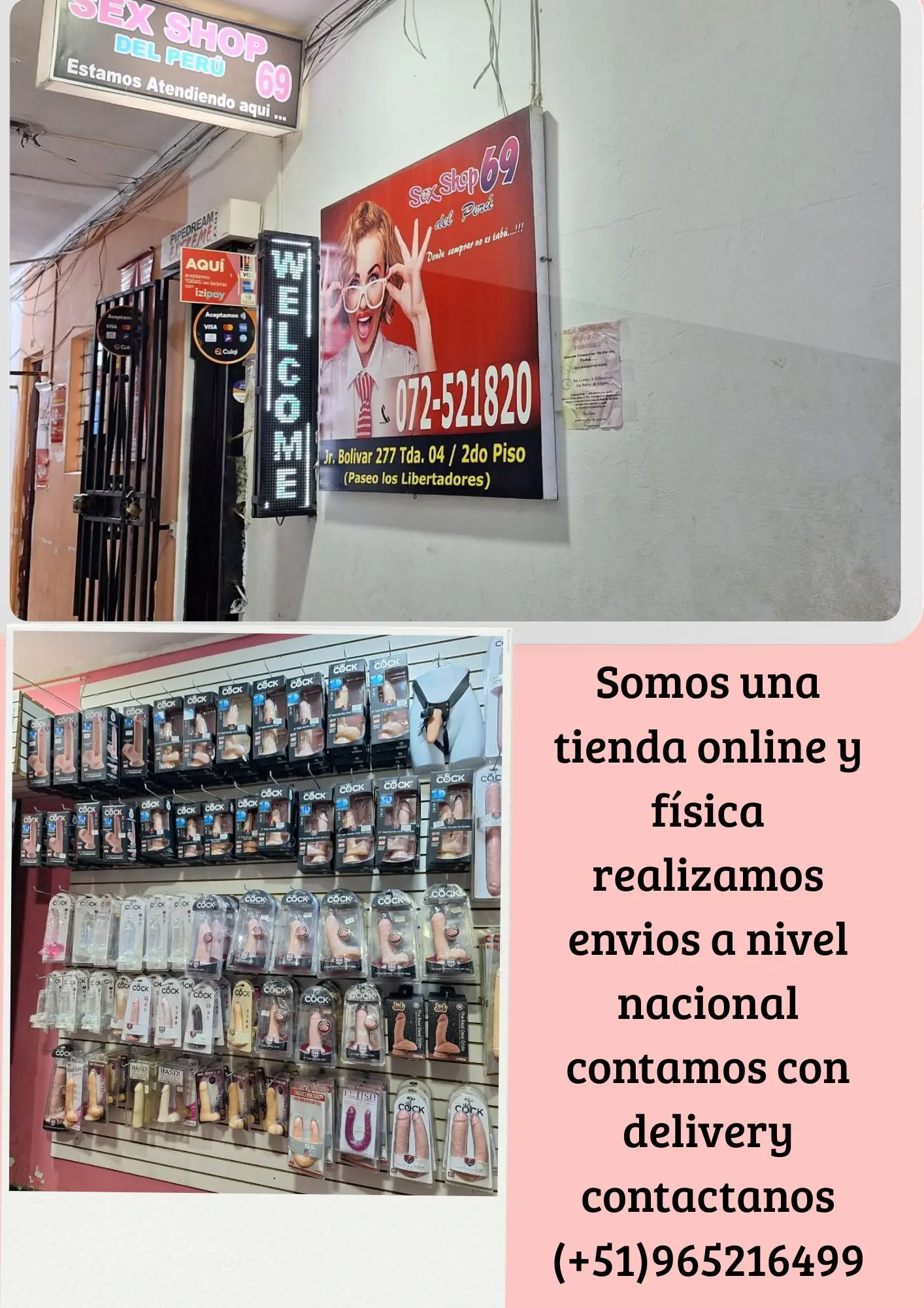 SEX SHOP TUMBES ACCESORIOS ÍNTIMOS 965216499