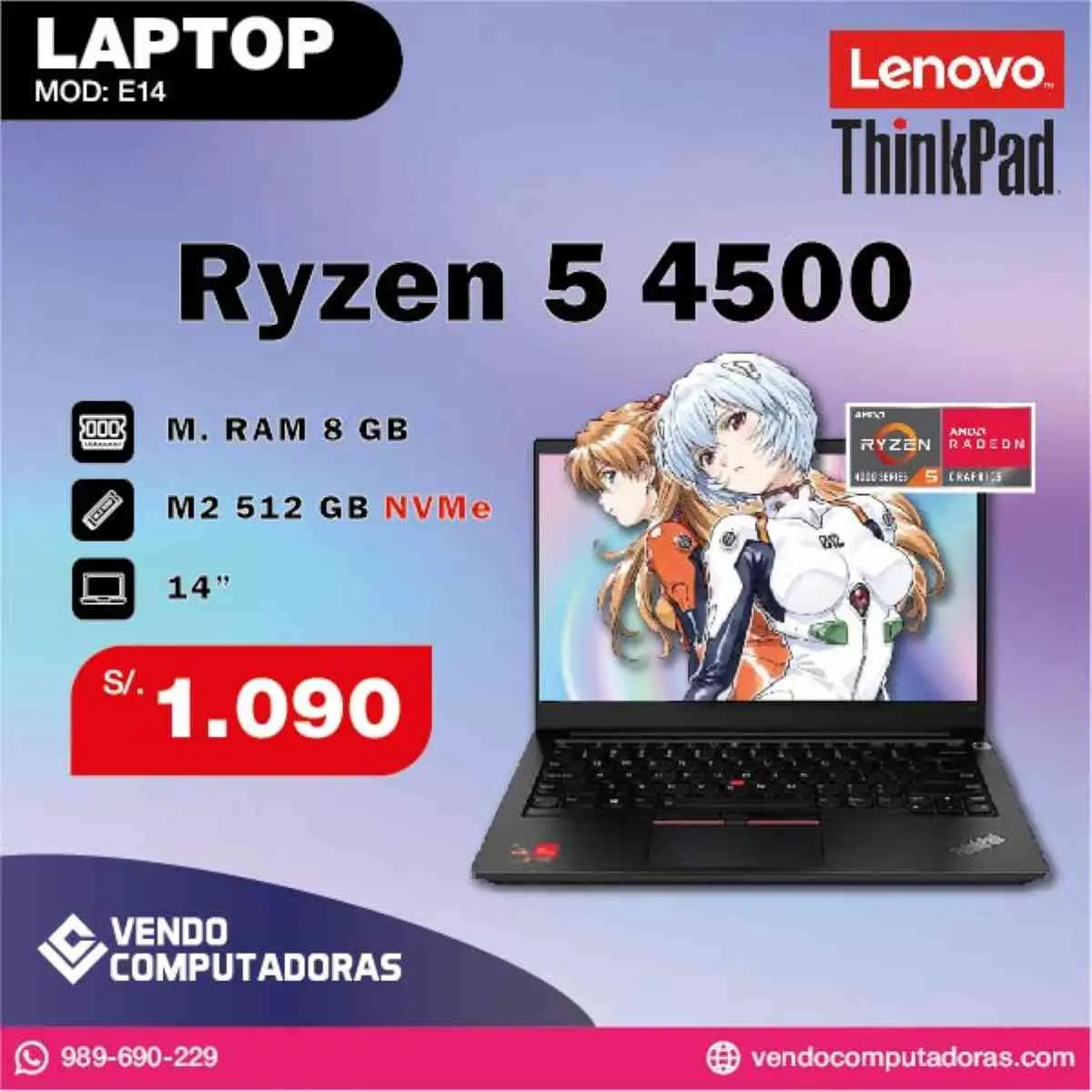Laptop Ryzen 5 4500