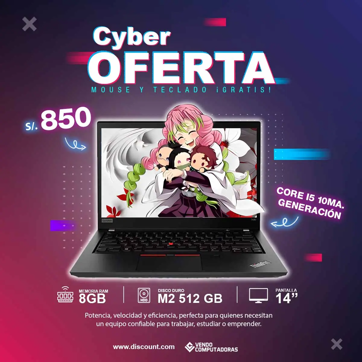 Laptop Core i5 10ma. Generacion