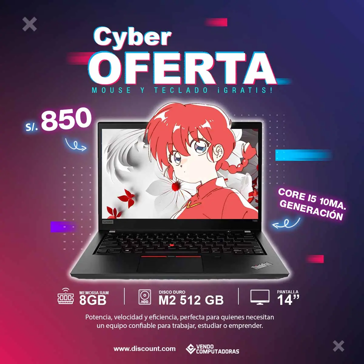 Laptop Core i5 10ma. Generacion