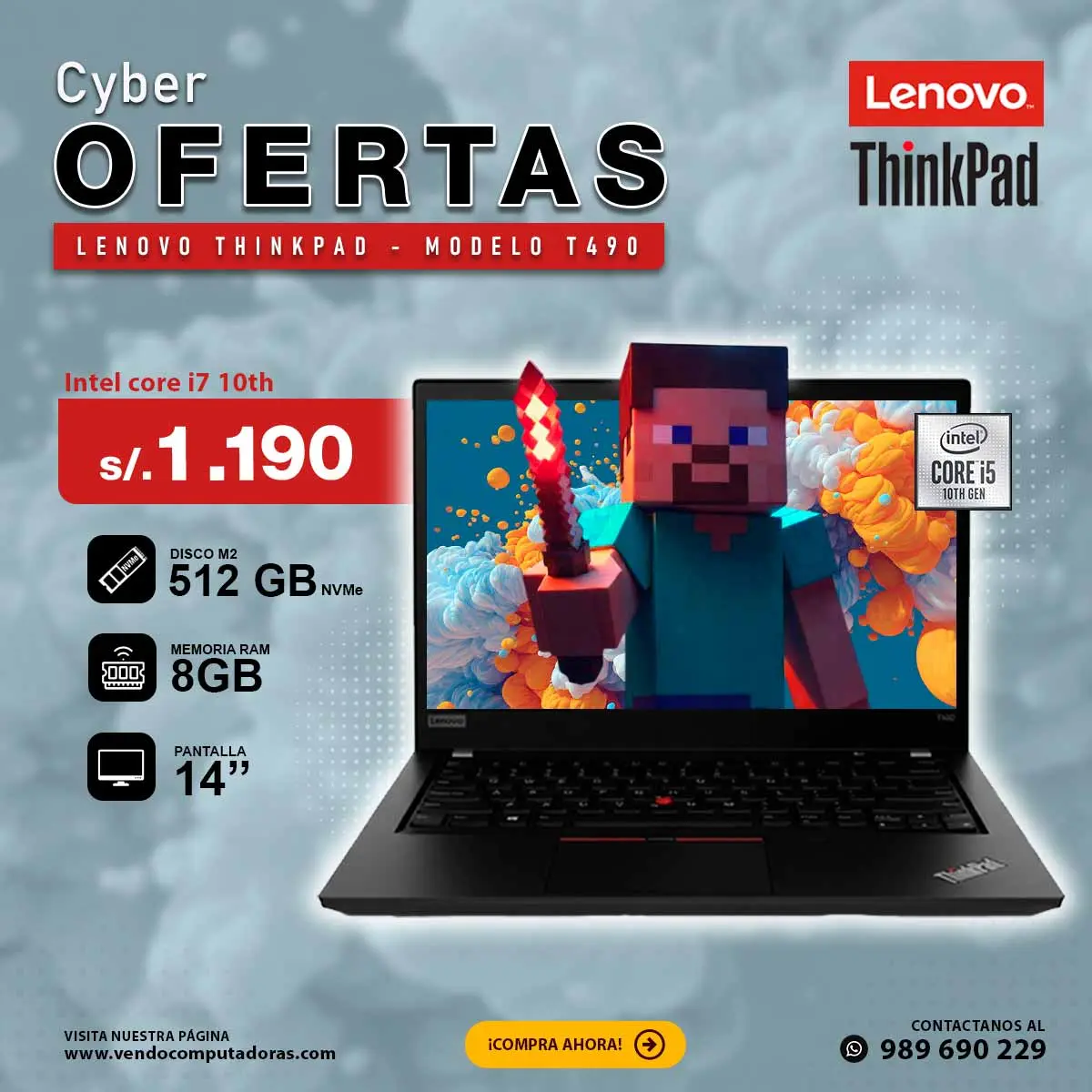 Laptop Intelcore i7 10th. Generacion