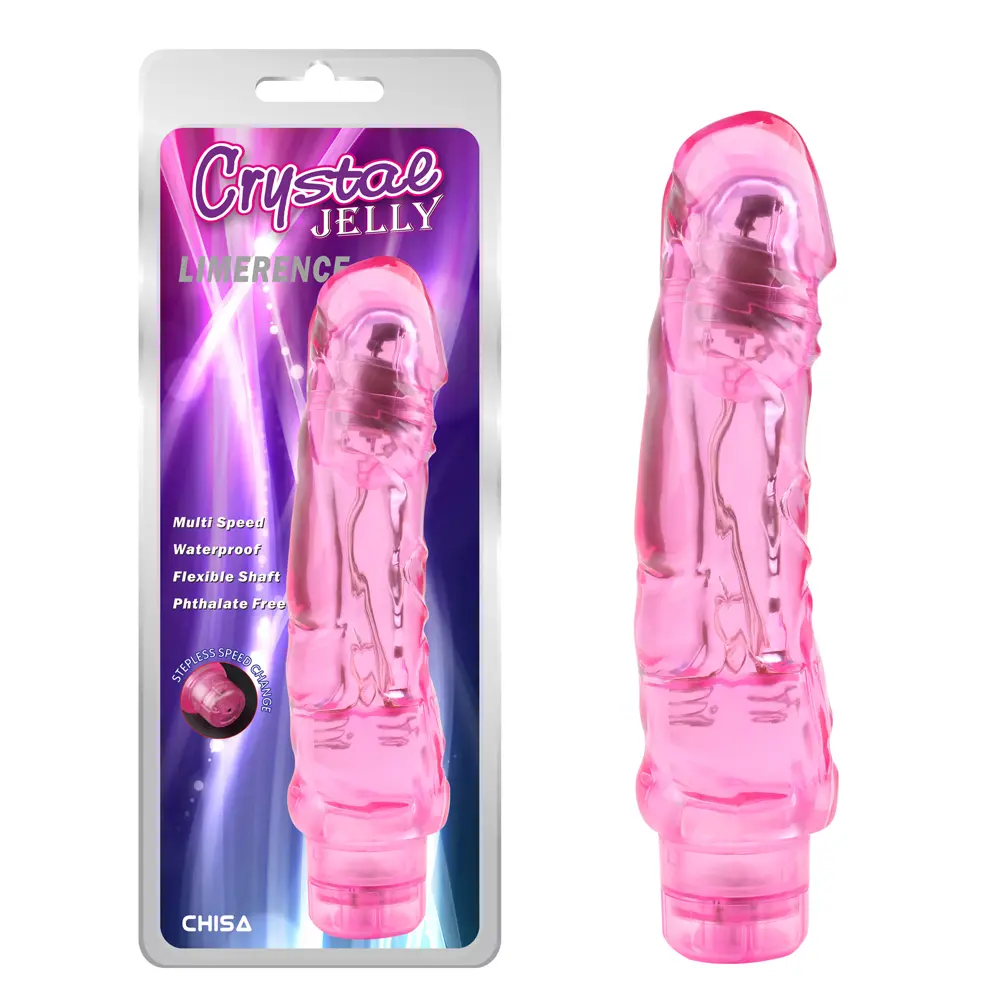Vibrador Realista Crystal Jelly Limerence Pink
