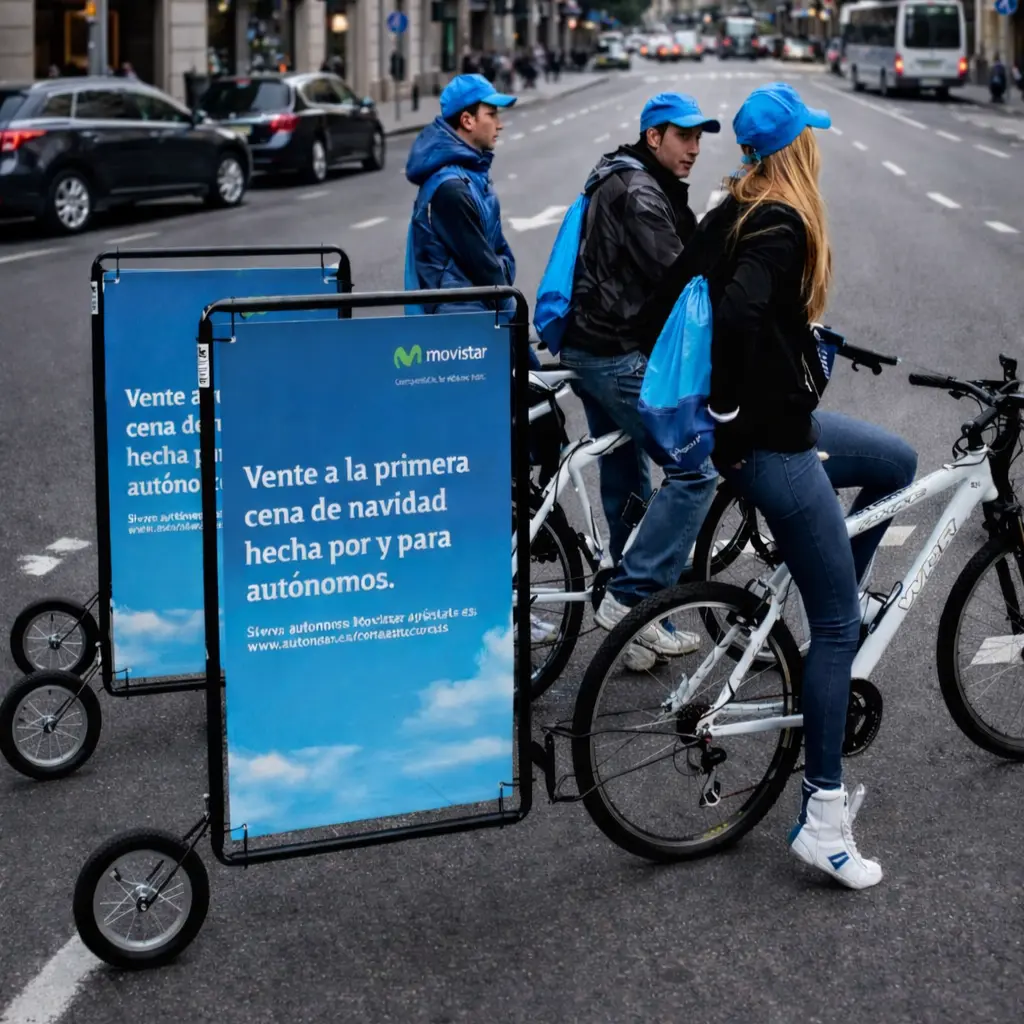  Bicicleta Publicitaria Doble Cara para Activacion