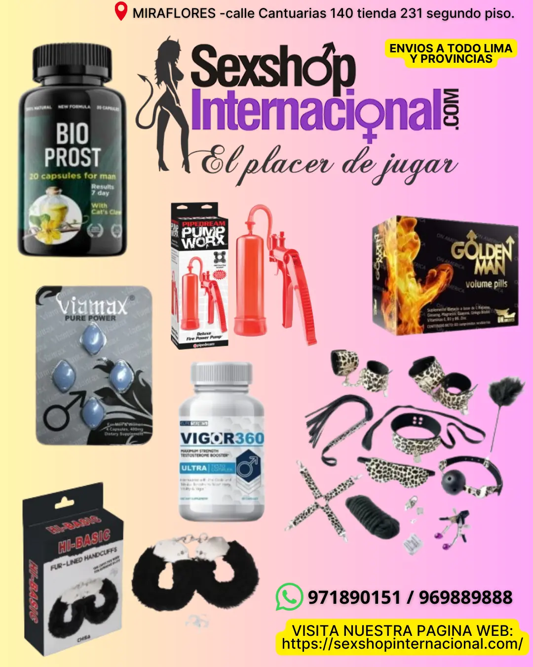 JUGUETES EROTICOS DEJA VOLAR TU IMAGINACION Y DISFRUTA 