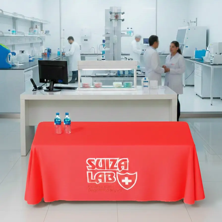 MANTEL PUBLICITARIO PERSONALIZADO - TELA SUBLIMADA