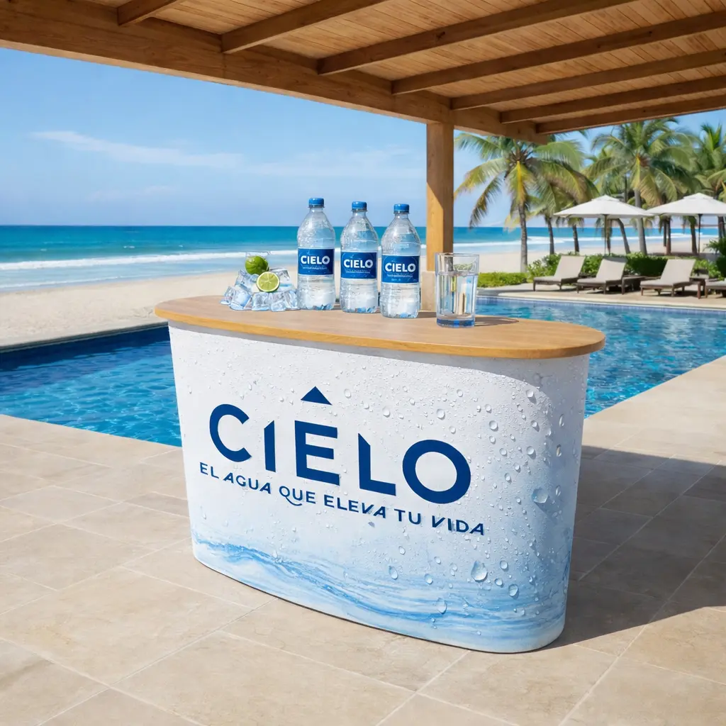 MESA CURVA PUBLICITARIA PARA EVENTOS PERÚ