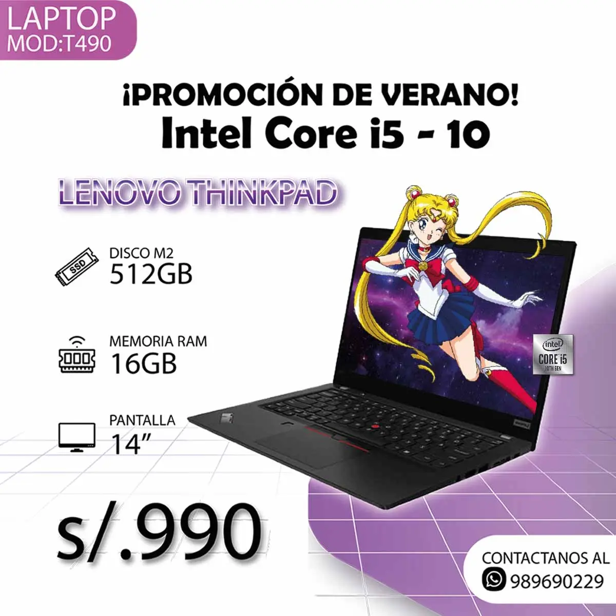 Laptop Core i5 10ma