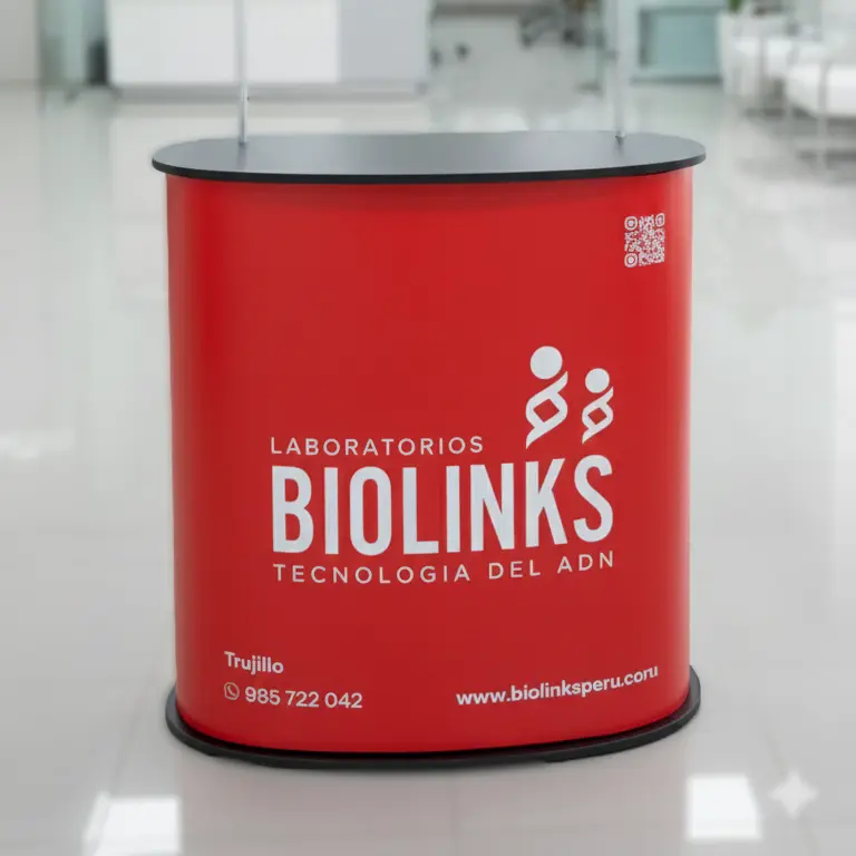 MÓDULO COUNTER OVALADO Diseño y presencia estratégica