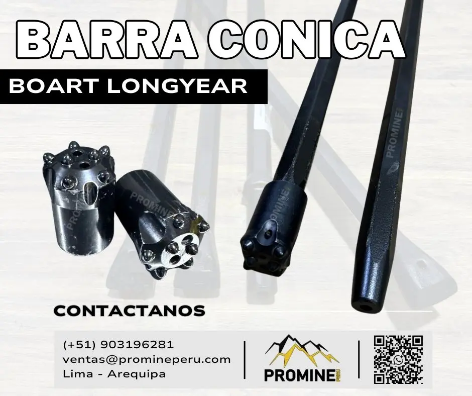 BARRAS CÓNICAS ALTA PRECISIÓN Y RESISTENCIA EN PERFORACION