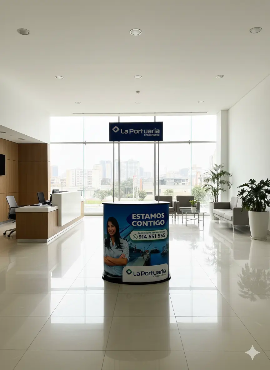 MODULO COUNTER OVALADO PUBLICITARIO PARA EVENTOS EN LIMA