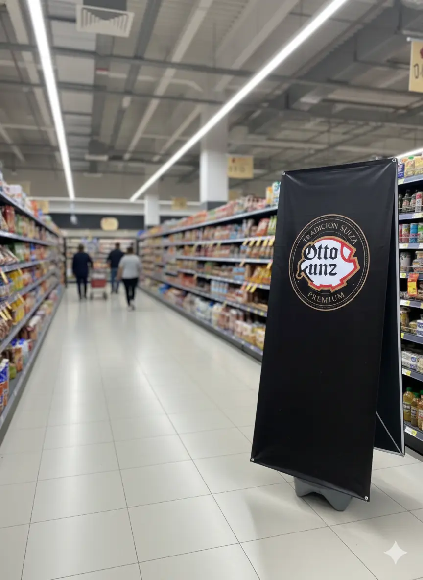 PARANTE ARAÑA DOBLE CARA PUBLICITARIO PARA EVENTOS EN LIMA